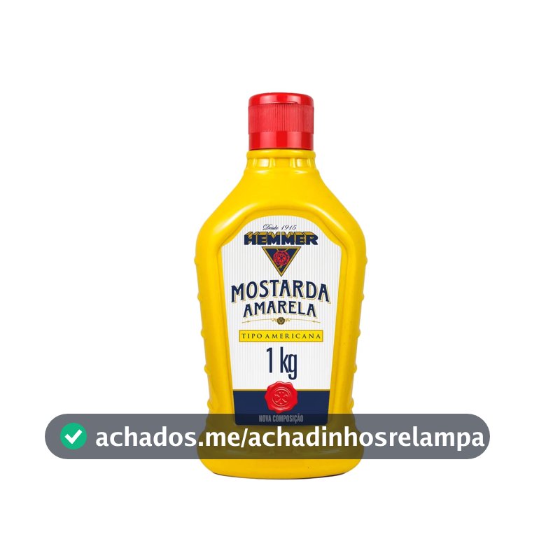 Hemmer Mostarda Amarela Americana Squeeze 1Kg