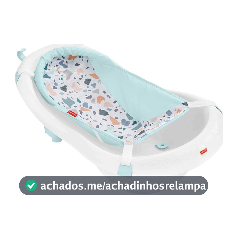 Fisher Price Banheira Deluxe 4 em 1, Banho para bebê, Estágio de desenvolvimento