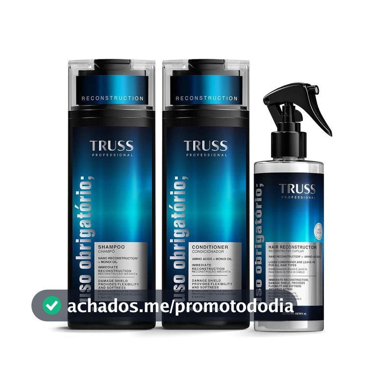 Kit TRUSS Uso Obrigatório Hair Reconstructor (3 Produtos)