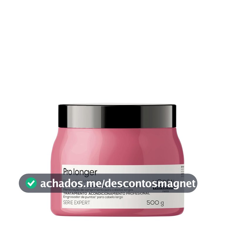 L'Oréal Professionnel Máscara de Tratamento Pro Longer, Reduz a Quebra e Aparência de Pontas Duplas, Adiciona Suavidade e Brilho, Para cabelos finos e com afinamento, 500g