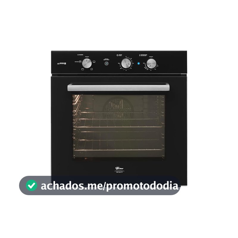 Fischer Forno Elétrico Embutir Infinity 78L com Air Fryer Preto 220V