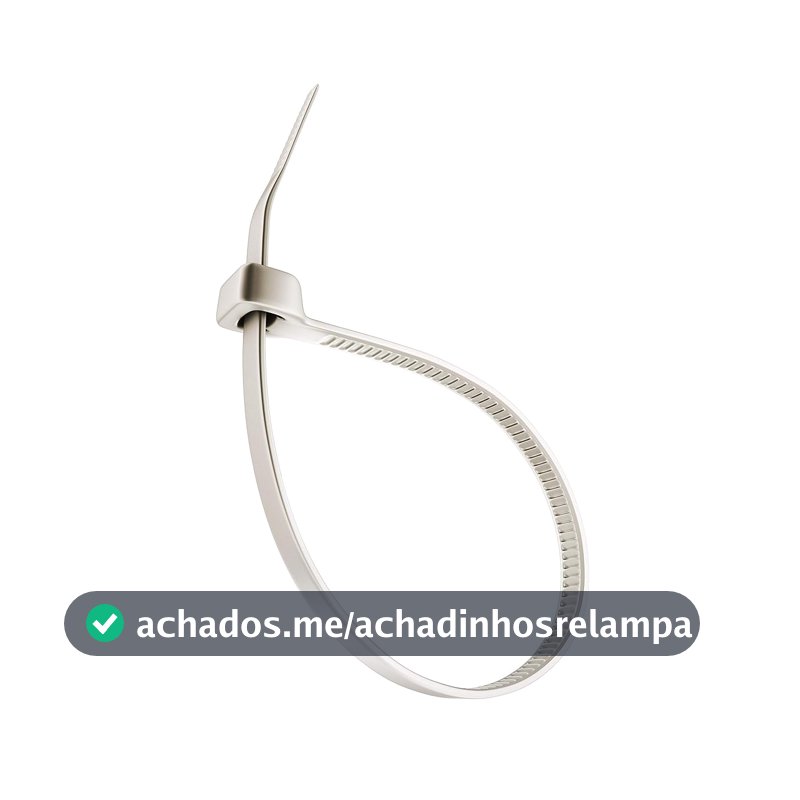 Sfor Abraçadeira de Nylon 2,5 x 100 mm Natural 100 Peças