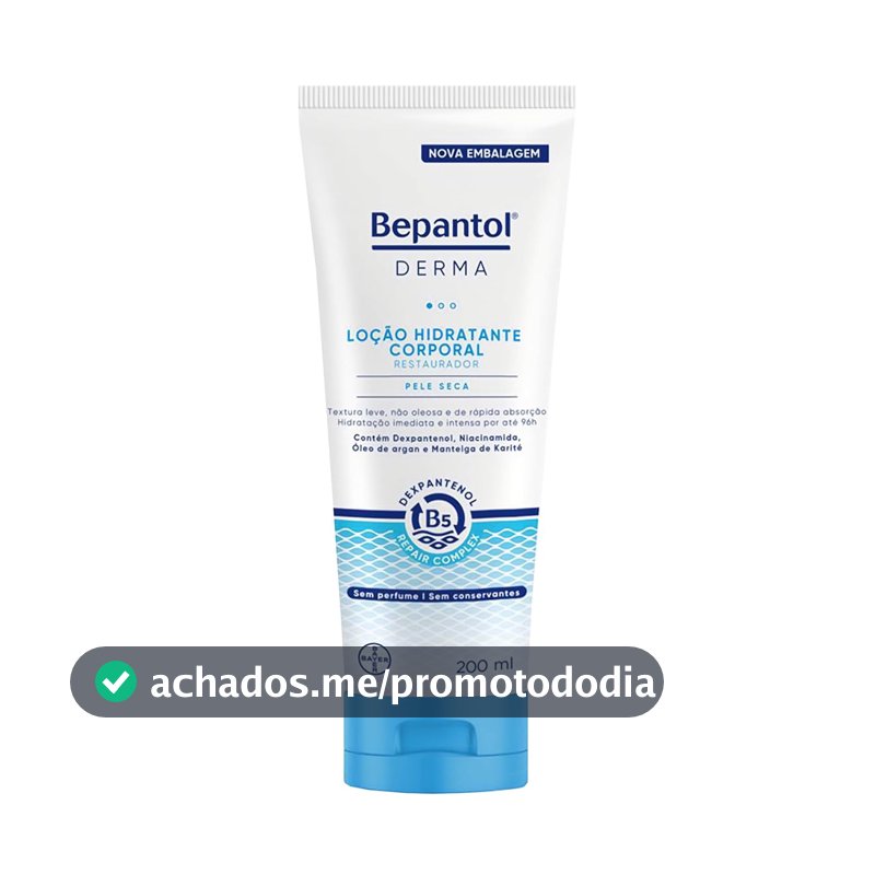 Bepantol Derma Hidratante Corporal Restaurador, Loção para Pele Seca 200ml