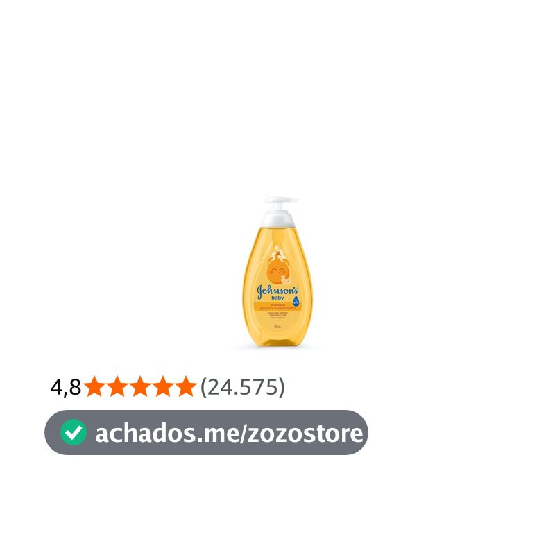 Shampoo de Glicerina Johnson's Baby, 750ml
