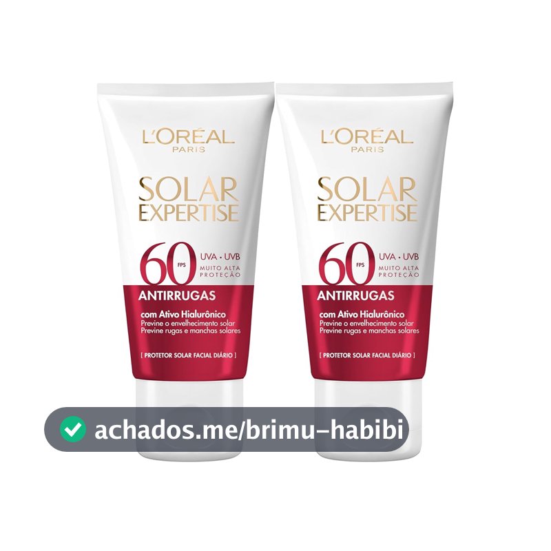 L'Oréal Paris Solar Expertise Kit Protetor Solar Antirrugas FPS 60, 40g