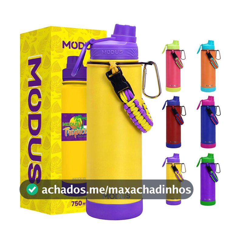 MODUS Garrafa Térmica 750ml - Parede Dupla de Isolamento 24horas Gelado