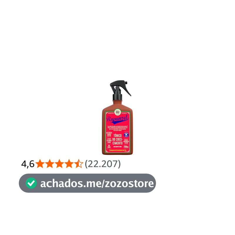 Lola Cosmetics Rapunzel - Tônico Capilar 230ml