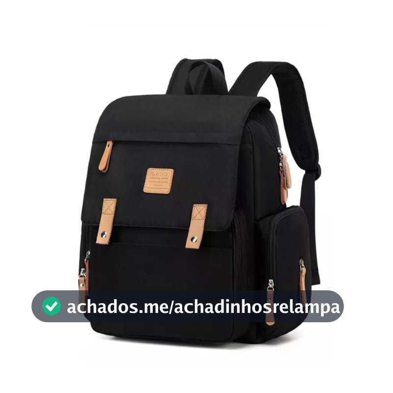 Bolsa mochila Maternity Land modelo LUXURY Premium Preta
