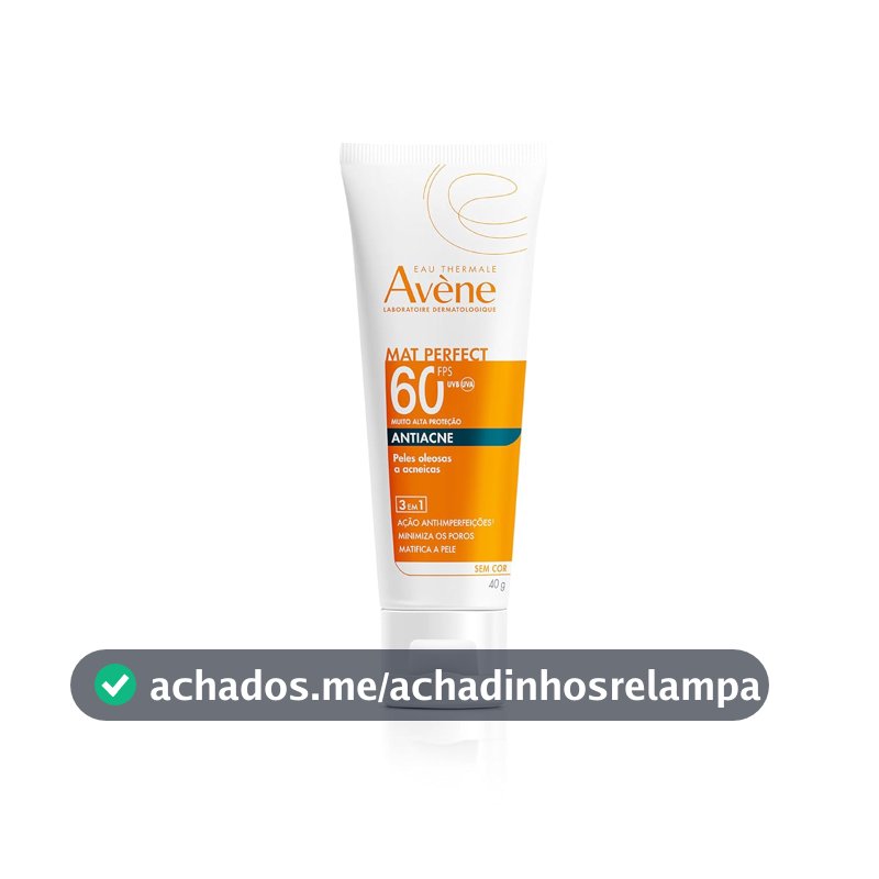 Avène Protetor Solar Mat Perfect Fluido Antiacne FPS60 40G