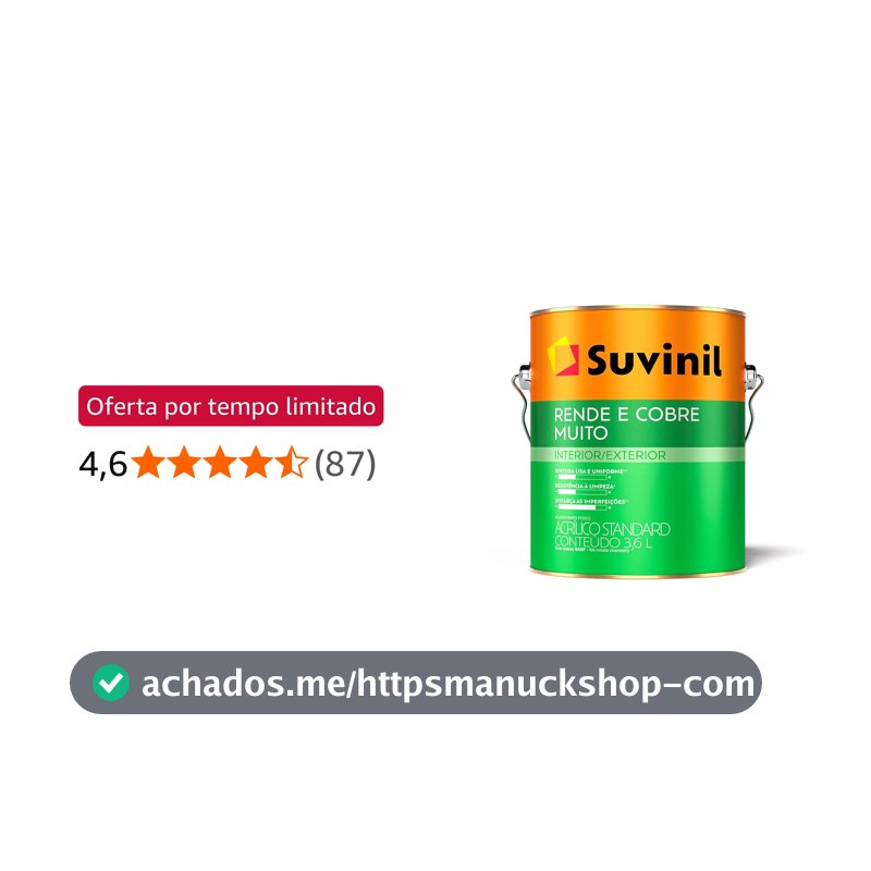 Tinta Suvinil Rende E Cobre Muito Palha 3,6L