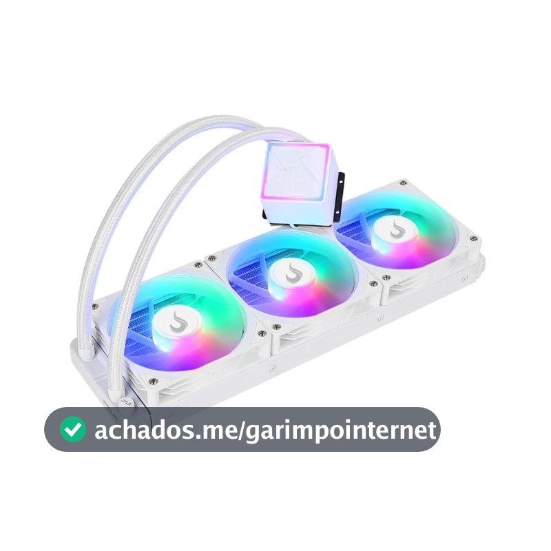 Water Cooler Gamer Rise Mode Frost, ARGB Rainbow, 360mm, AMD e Intel, Branco - RM-WCF-04-RBW