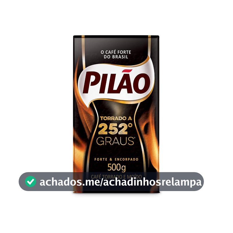 Café Pilão Torrado e Moído 252 Graus Vácuo 500 gramas