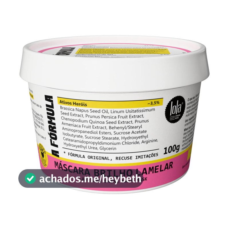 Máscara Capilar A Fórmula 100gr - Lola Cosmetics