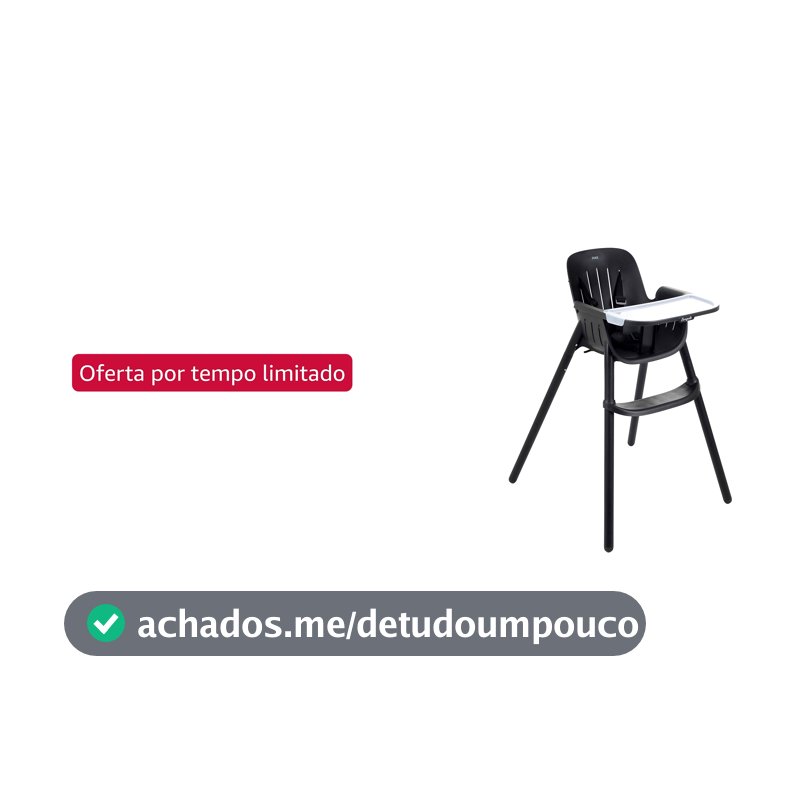 Cadeira de Refeição Poke All Black - Burigotto