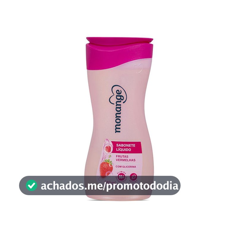 Monange Sabonete Líquido Frutas Vermelhas 240Ml
