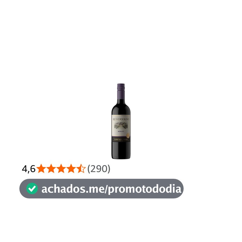 Concha y Toro Reservado Vinho Chileno Merlot 750ml