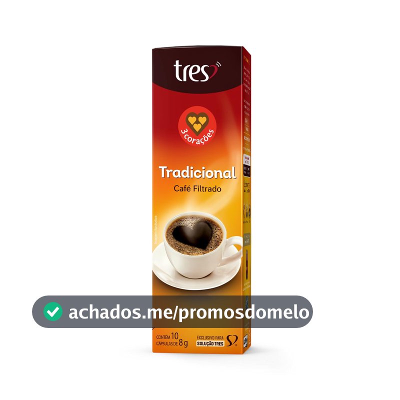 3 Corações Cápsula Café Filtrado TRES - 10 unidades