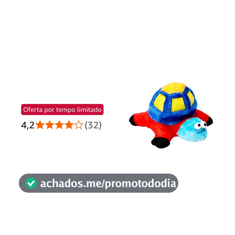 Chalesco Tartaruga Pelúcia para Cães