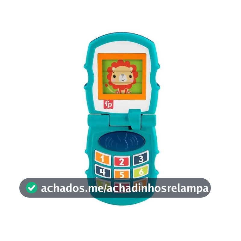Fisher-Price, Brinquedo Celular dos Animais com Toques e Sons para Bebês, Mattel