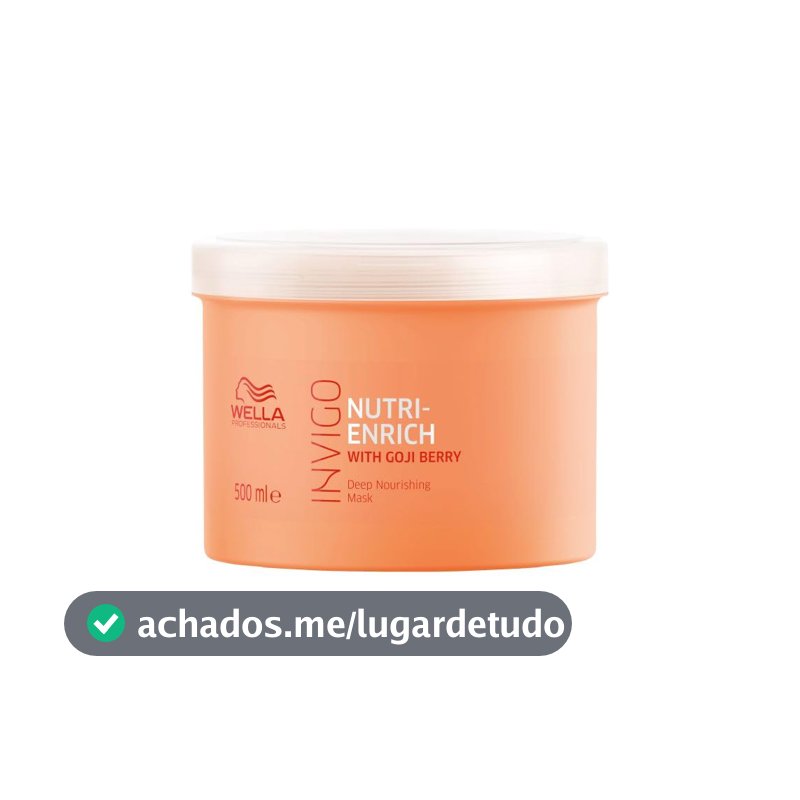 Wella Invigo Nutri-Enrich Máscara Capilar Nutrição Profunda 500ml