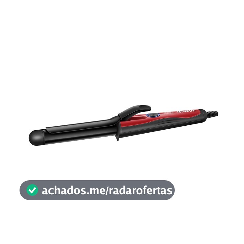 MONDIAL Modelador de Cachos, Preto/Vermelho, Bivolt - EM-12