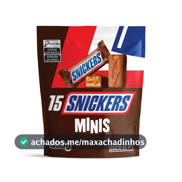 Chocolate Snickers Original Minis 15Un