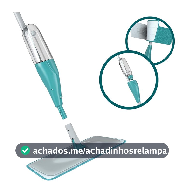 Mop Spray FIT com reservatório 365ml, Borrifa Limpa e Seca , MOP0556, Flash Limp - Verde