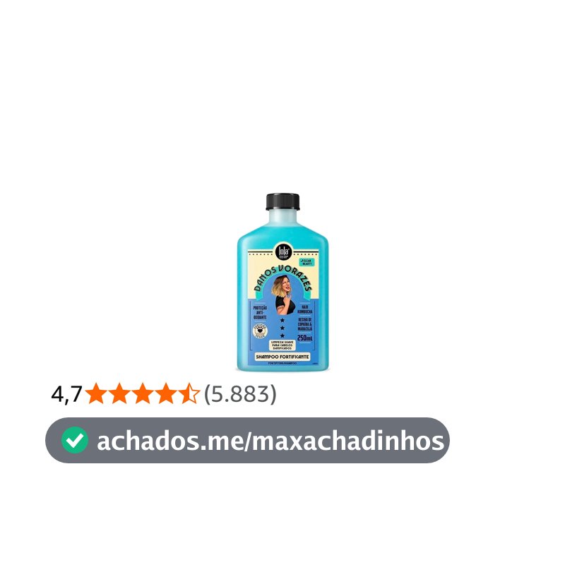 Danos Vorazes Shampoo 250ml, Lola Cosmetics