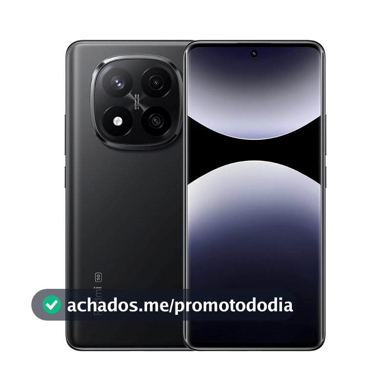 Smartphone Xiaomi Redmi Note 14 Pro 5G Midnight Black (Preto) 8GB RAM 256GB ROM NFC [24090RA29G]