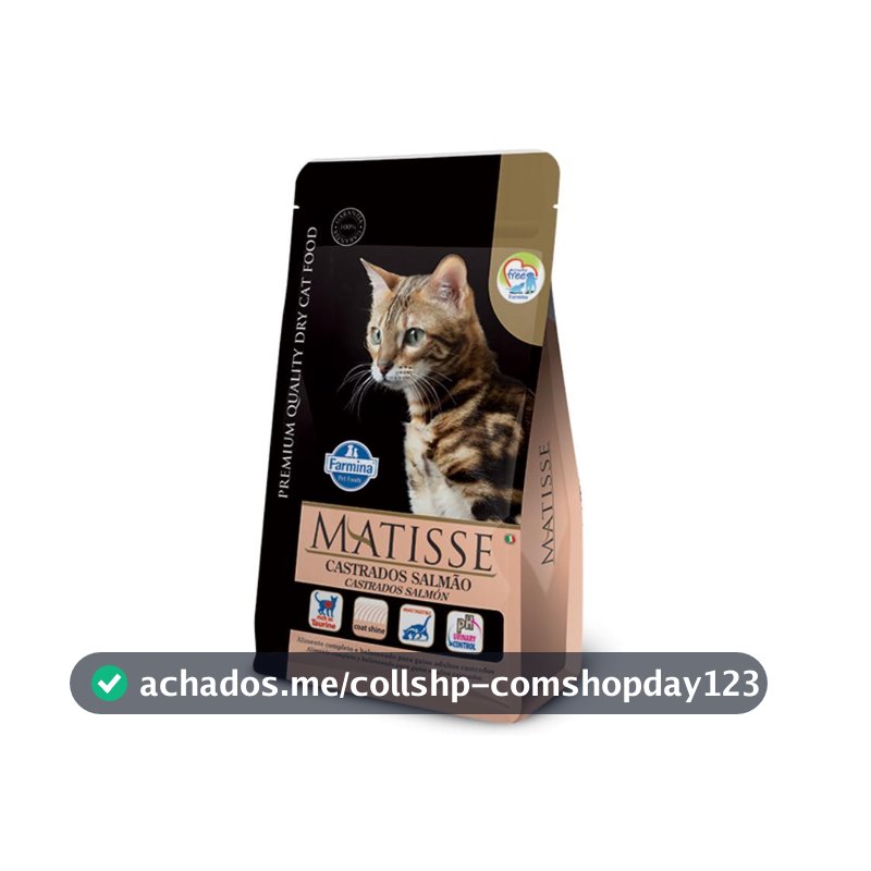 Matisse - Ração Farmina Salmão para Gatos Adultos Castrados - 7,5kg