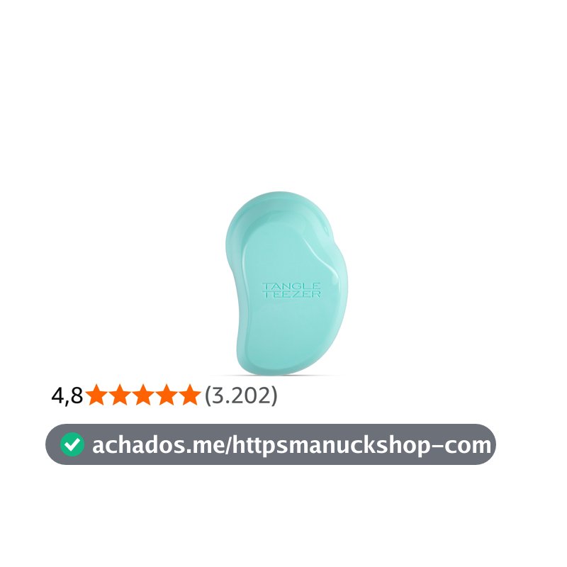 Tangle Teezer - Escova de cabelo desembaraçadora The Original Mini para todos os tipos de cabelo, úmido e seco. Cor: Verde água