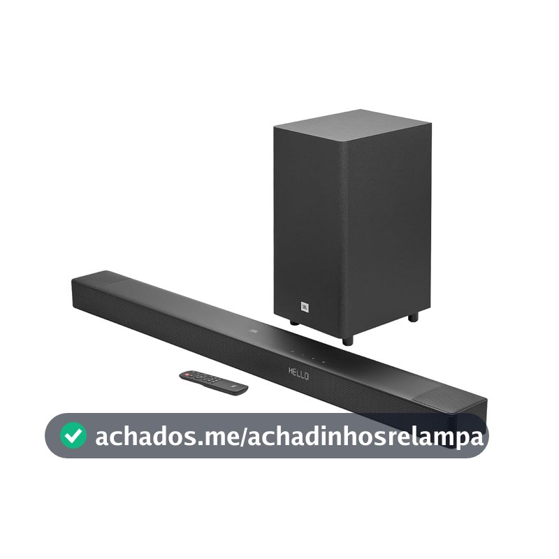 Soundbar JBL Cinema SB595, 5.1 Canais, com Subwoofer, Bluetooth, Preta - JBLSB595BLKBR