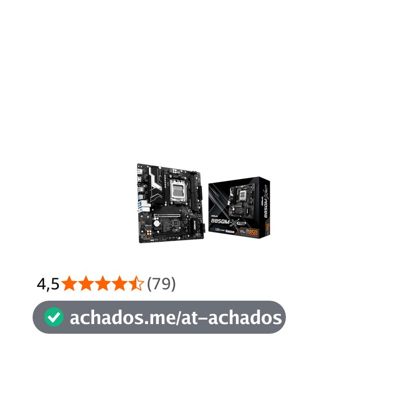 Placa Mãe Asrock B850M-X R2.0 (AM5/2xDDR5/HDMI/DP/M.2/USB 3.2)