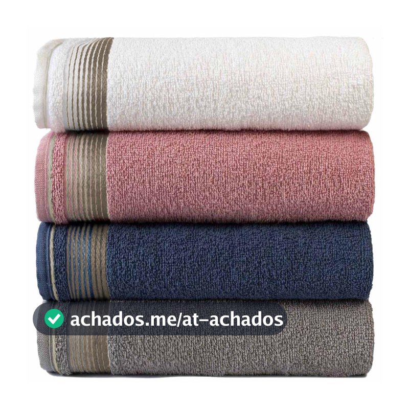 Kit Com 4 Toalhas Banhão Gigante Alta Absorção Sublime 70x150cm - KIT 3 (Branco/Rosa/Azul/Gris)