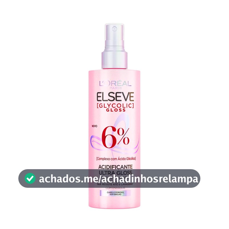 Acidificante Capilar Tratamento Elseve Glycolic Gloss L'Oréal Paris 200ml
