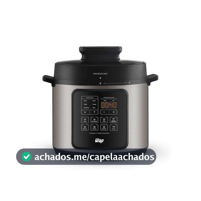 WAP Panela de Pressão WPPE3 6L, 10 Receitas Pré-Programada 220V