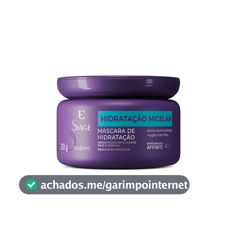 Eudora Siàge Hidratação Micelar Máscara Capilar 250g