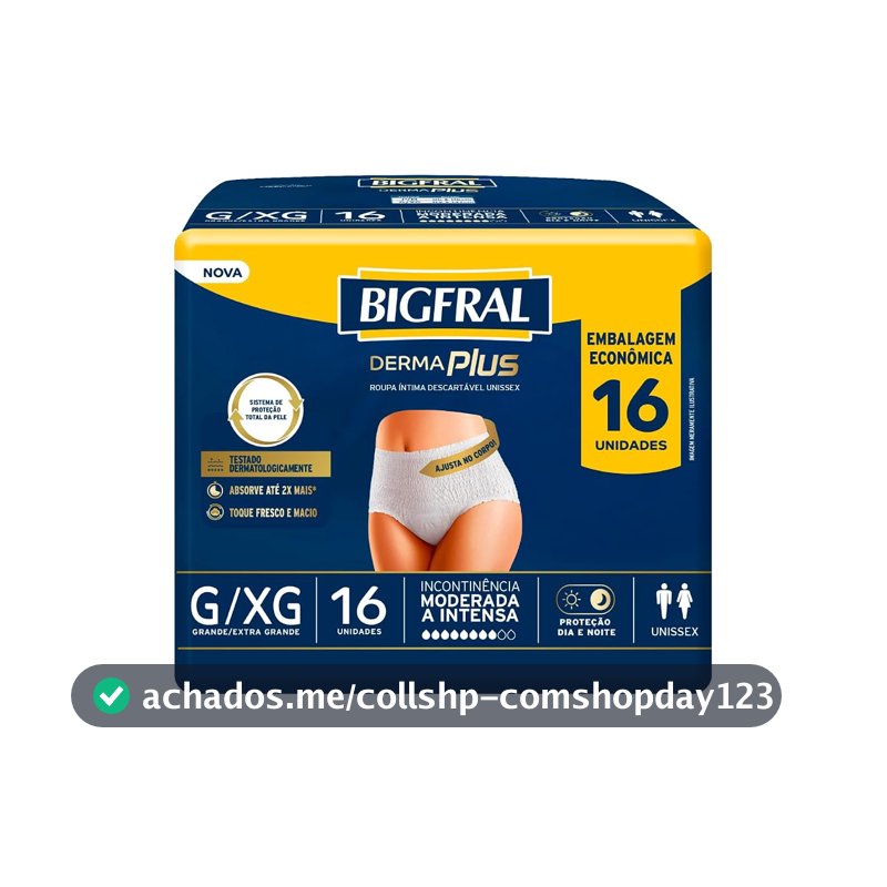 Roupa Íntima Bigfral Derma Plus
