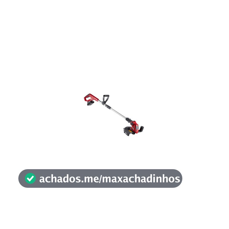Branco Aparador de Grama BR 20V com Ângulo de Corte Ajustável e Cabeçote Pivotante