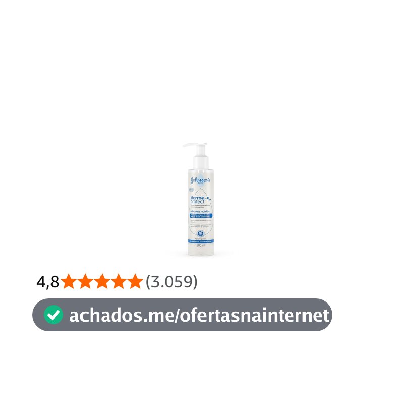 Sabonete Nutritivo Johnson's Baby Derma Protect, 200ml