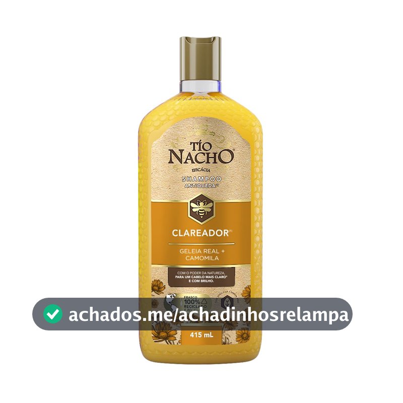 Tío Nacho Clareador Shampoo 415ml - Antiqueda Natural com Camomila