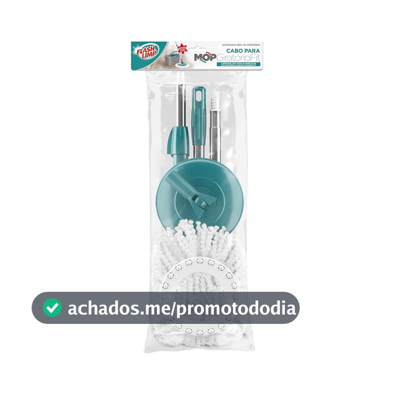Cabo para Mop Giratório Fit , RMOP0115, Flash Limp - Verde Esmeralda