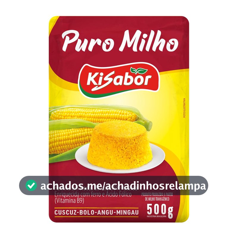 Farinha de Milho KiSabor Puro Milho, 500g