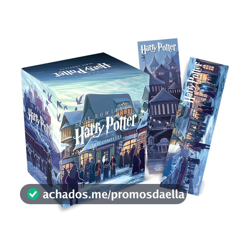 Box Harry Potter Scholastic - castelo (caixa azul): com 02 marcadores