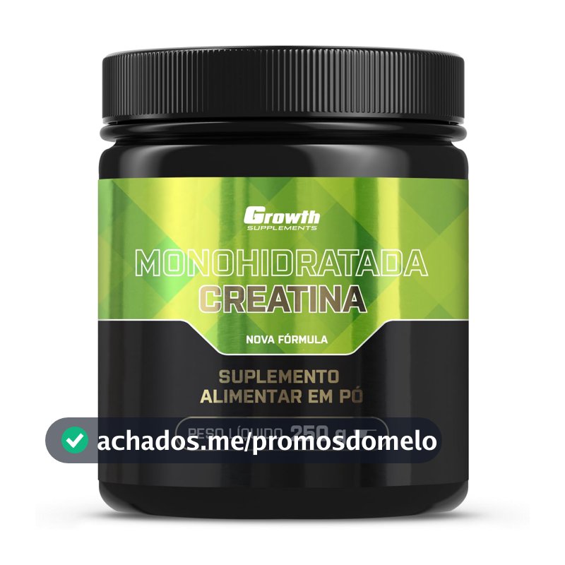 Growth Supplements - Creatina Monohidratada 250g - Growth Supplements - Sem sabor em pó