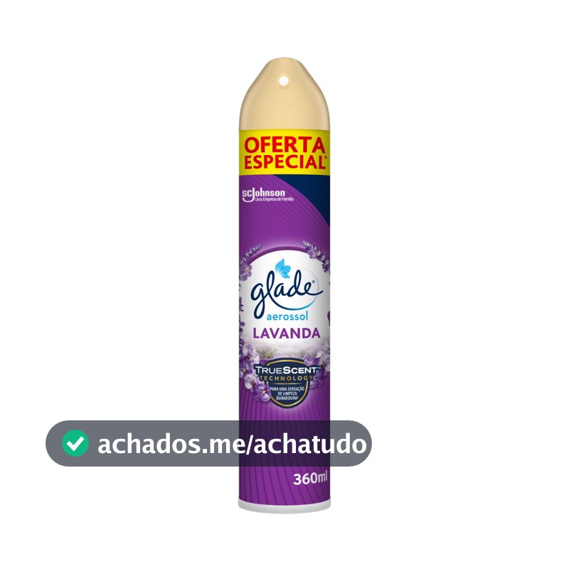 Glade Aromatizador de Ambiente, Lavanda, Aerosol 360ml