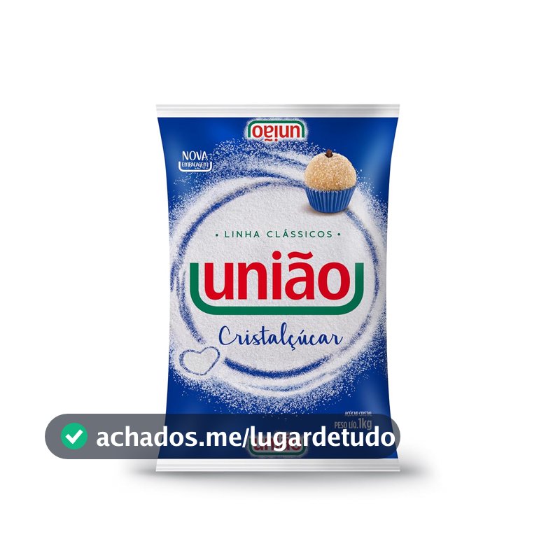 UNIÃO Açúcar Cristal Cristalcucar Pct 1kg