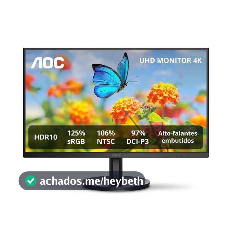 Monitor AOC 27" 4K IPS 106% NTSC 97% DCI-P3 Speakers U27B3A