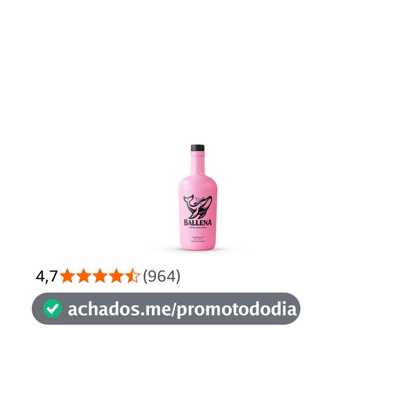 Licor Ballena morango 750ml