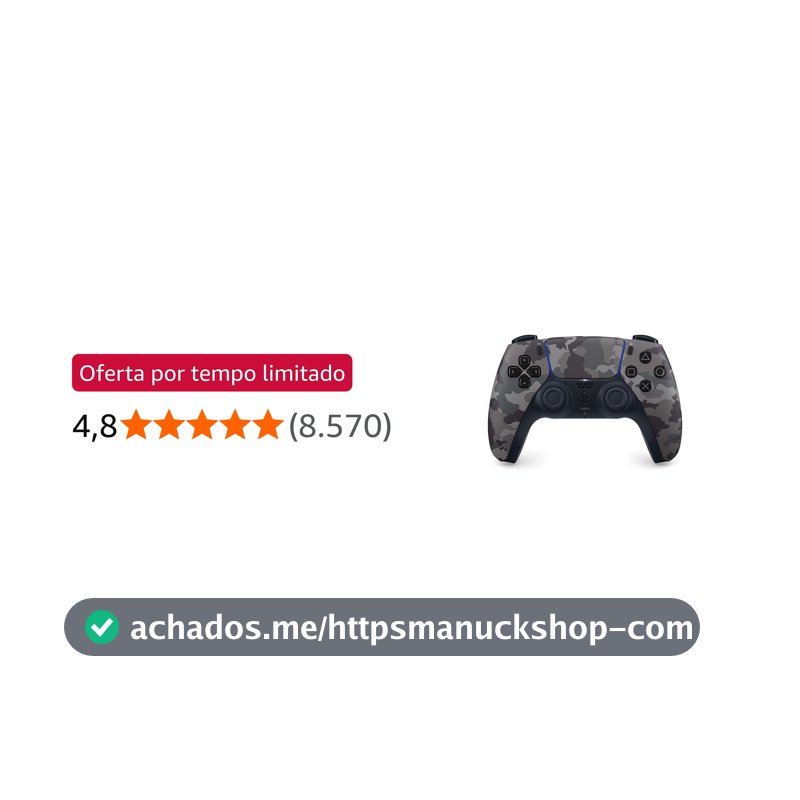 Controle sem fio PlayStation DualSense™ – Gray Camouflage